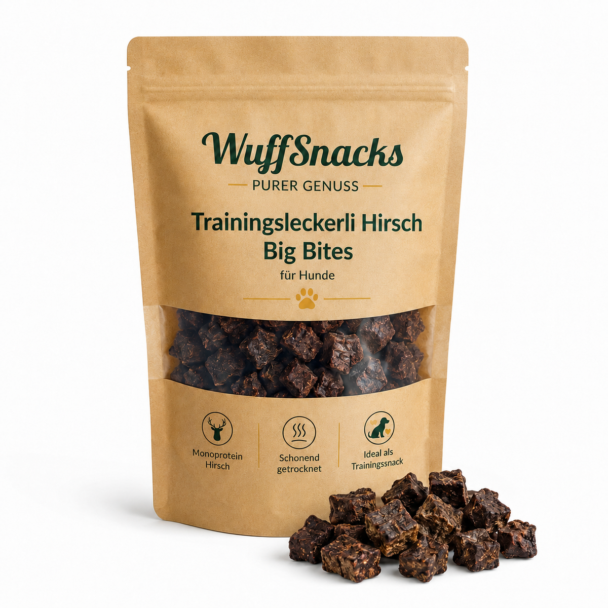 Trainingsleckerli Hirsch Big Bites