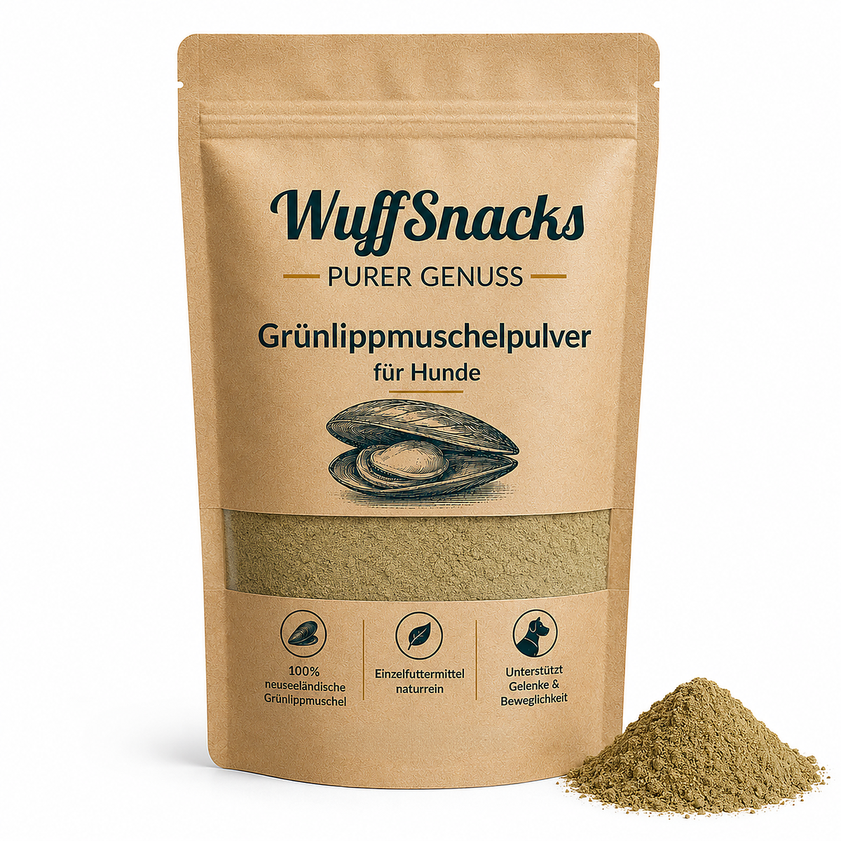 Grünlippmuschelpulver für Hunde