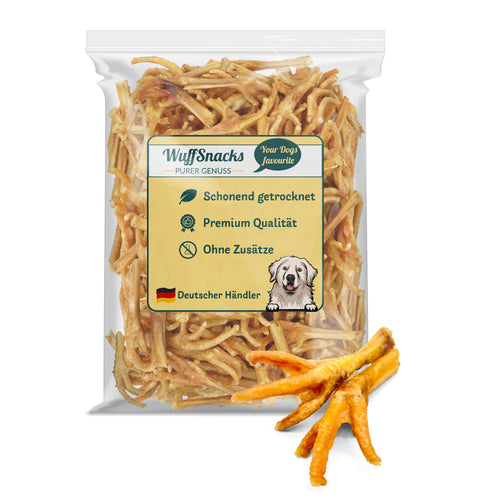 Hühnerfüße Hund Kausnack knusprig